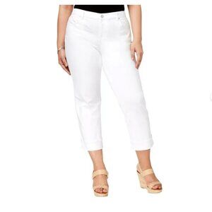 Style & Co Womens Cuffed Mid Rise Capri Jeans